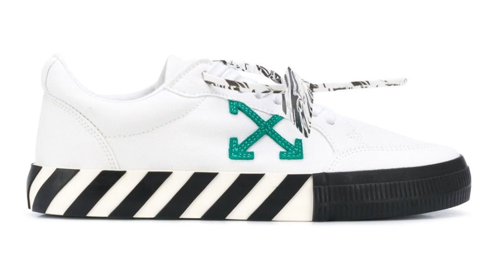 off white vulc low white green