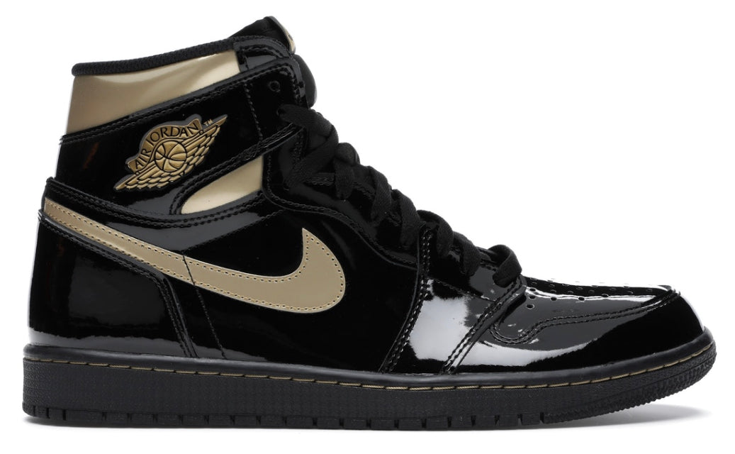 Jordan 1 Retro High Black Metallic Gold Le Plug MX