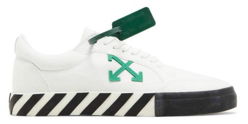 off white vulc low white green
