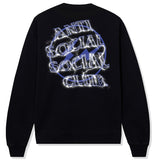 Anti Social Social Club X Fragment Design Bolt Black Navy Crewneck