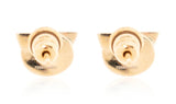 Aretes Ferragamo Gold Logo Engraved