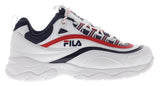 CONSIGNMENT Fila Ray White Navy Red