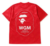 CONSIGNMENT BAPE World Gone Mad Red Sports Tee