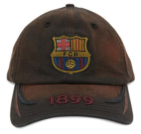 Travis Scott X FC Barcelona 1899 Distressed Brown Hat