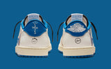 Jordan 1 Low Fragment Design X Travis Scott Sail Military Blue
