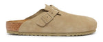 Birkenstock Boston Faded Khaki Mules