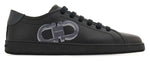 Ferragamo Double Gancini Black Sneakers