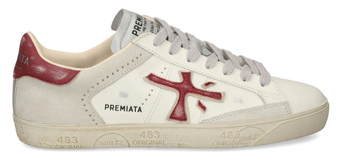 Premiata Steven 6970 White Bordeaux