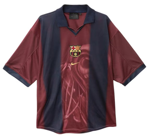 Travis Scott X Nike X FC Barcelona Retro 2000/01 Home Skeleton Jersey