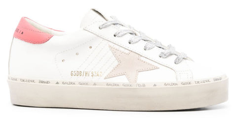 Golden Goose Hi Star White Pink