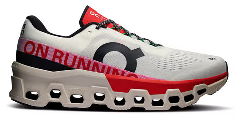 ON Running Cloudmonster 2 Ivory Silver Red