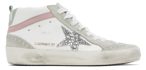 Golden Goose Mid Star White Pink