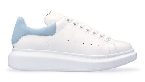 Alexander McQueen Oversized White Light Blue Sneakers