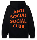 Anti Social Social Club Mind Games Black Orange Hoodie