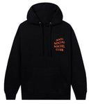 Anti Social Social Club Mind Games Black Orange Hoodie