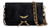 Zadig & Voltaire Rock Nano Black Gold Bag