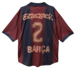Travis Scott X Nike X FC Barcelona Retro 2000/01 Home Skeleton Jersey