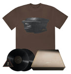 Travis Scott Utopia C2 Pack Brown Tee + Album Cover Vinyl