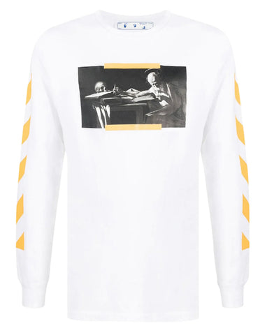 Off-White Caravaggio Painting Long Sleeve White Tee