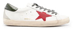 Golden Goose Super-Star White Red Dark Green