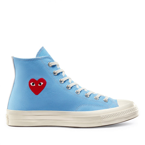 Play Converse Comme des Garçons High Top Bright Blue