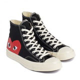 Play Converse Comme des Garçons One Heart High Top Black