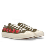 Play Converse Comme des Garçons Multi-Heart Low Top Khaki