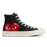 Play Converse Comme des Garçons One Heart High Top Black