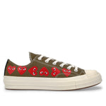 Play Converse Comme des Garçons Multi-Heart Low Top Khaki