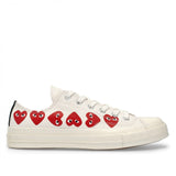 Play Converse Comme des Garçons Multi-Heart Low Top White