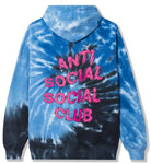 Anti Social Social Club Maniac Tie Dye Blue Hoodie