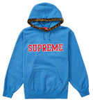 Supreme Leopard Trim Pale Royal Hoodie