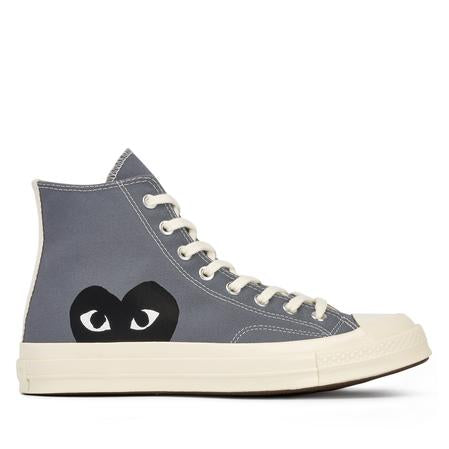 Gray converse high tops womens best sale