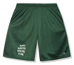 Anti Social Social Club X Champion Green Sports Shorts