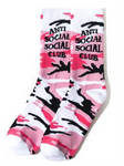 Anti Social Social Club Pink Camo Socks