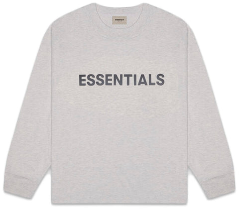 Fear of God ESSENTIALS Logo Long Sleeve Grey