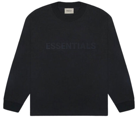 Fear of God ESSENTIALS Boxy Logo Long Sleeve Black