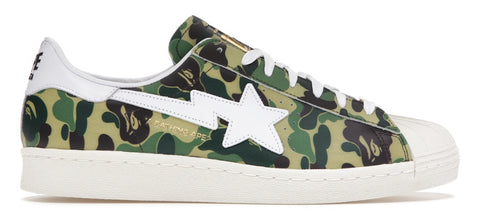 Adidas Superstar 80 X Bape ABC Camo Green