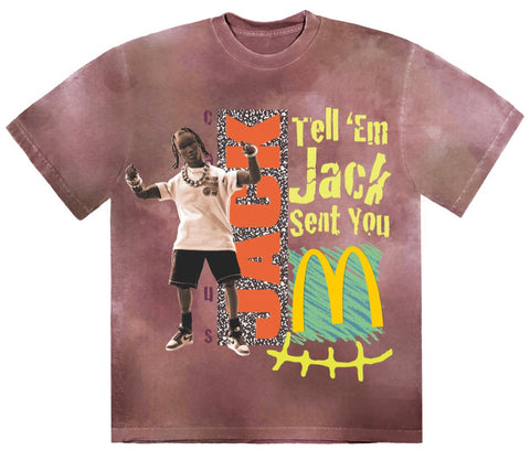 Travis Scott X McDonald’s Jack Smile II Berry Tee