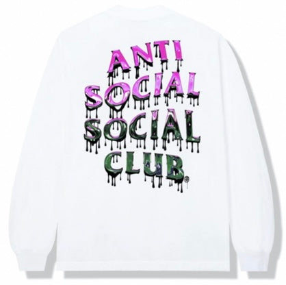 Anti Social Social Club Mind Melt Long Sleeve White Tee