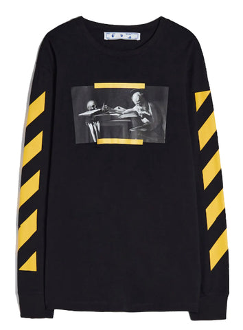 Off-White Caravaggio Painting Long Sleeve Black Tee