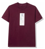 Anti Social Social Club Read Receipts Maroon Tee