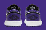 Jordan 1 Low Court Purple White