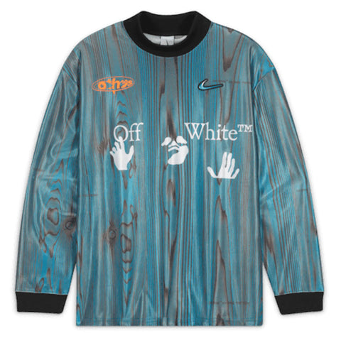 Off-White X Nike 001 Soccer Blue Jersey