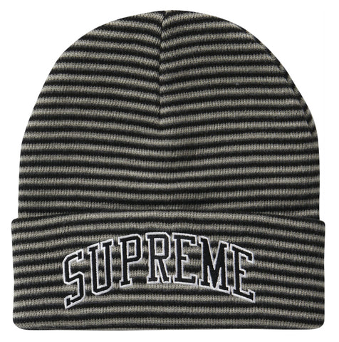 Supreme Black Rainbow Stripe Beanie