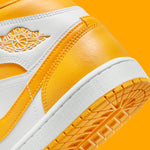 Jordan 1 Mid White University Gold