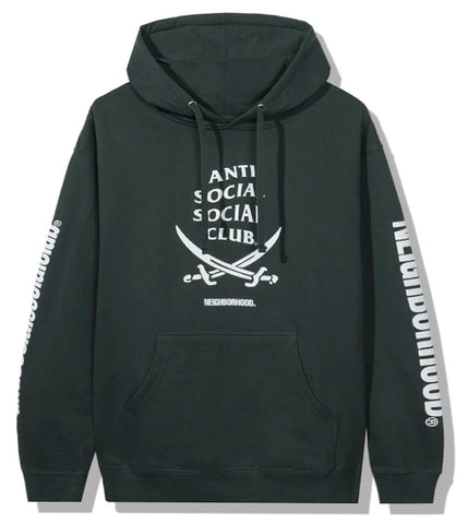 Anti Social Social Club X Neighborhood 6IX Green Hoodie