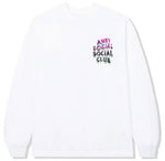 Anti Social Social Club Mind Melt Long Sleeve White Tee