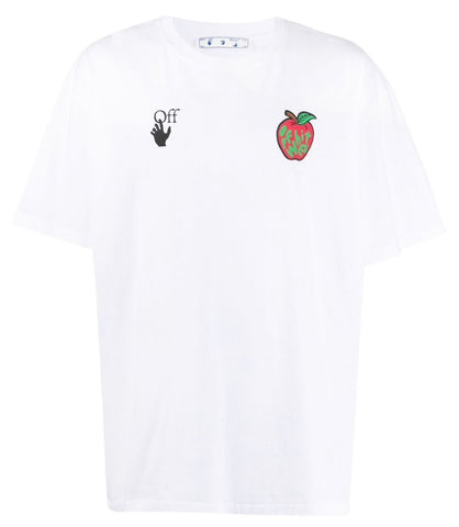 Off-White Apple Print Tee White