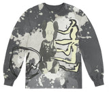 Travis Scott X KAWS X Fragment Design Long Sleeve Multi Grey Tee